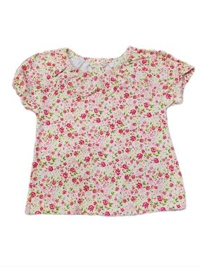 Matilda Jane Pink & White Floral Short-Sleeve Tee 4 Euc